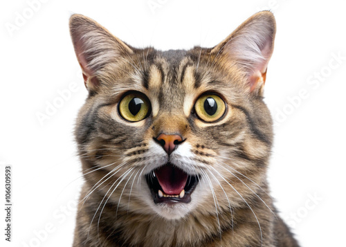 portrait of a cat transparent png file,