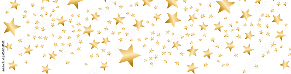 Golden stars scattered on a white background. Golden stars scattered on a white background.