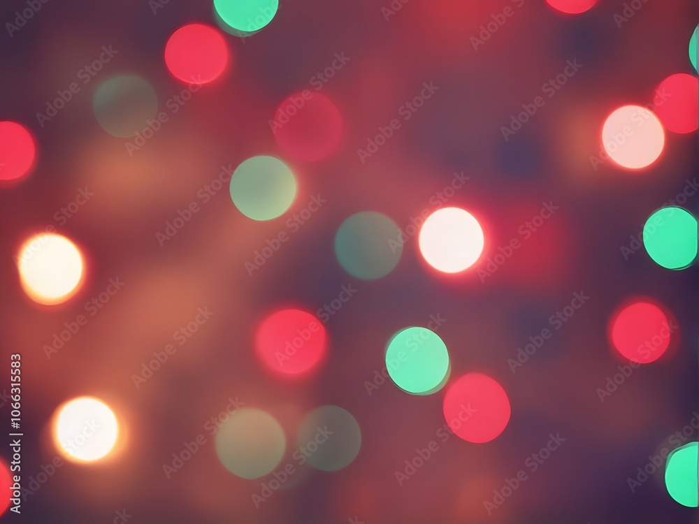 Fototapeta premium Blurry Christmas theme background with Bokeh lights