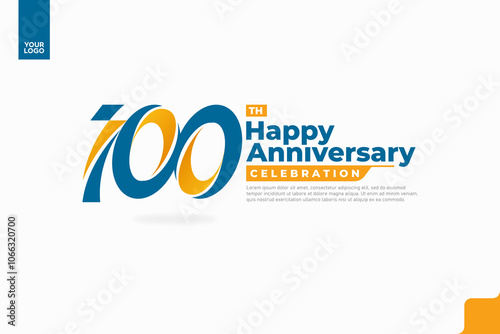 Number 100 logo icon design, 100th birthday logo number, anniversary 100