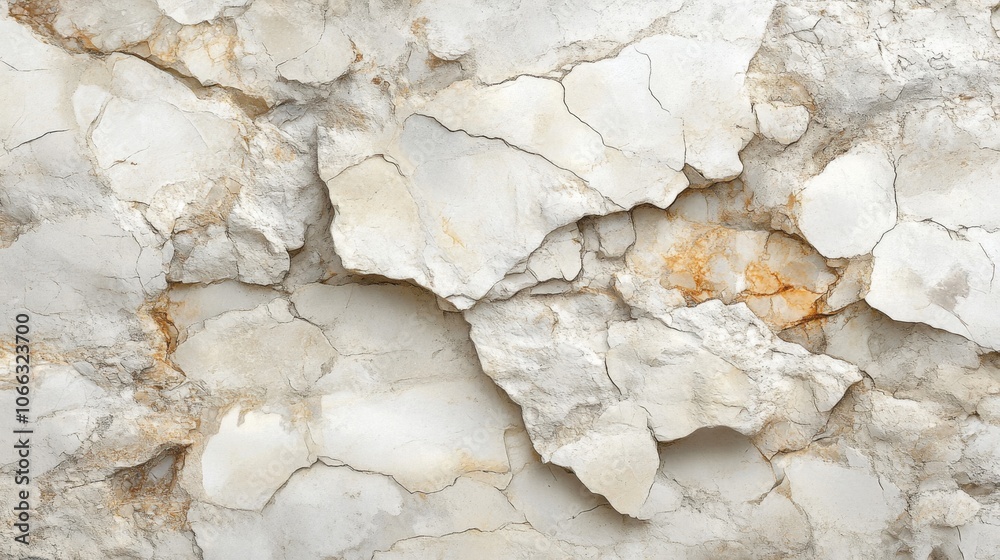 Cracked and Weathered White Stone Wall Cracked and Weathered White Stone Wall