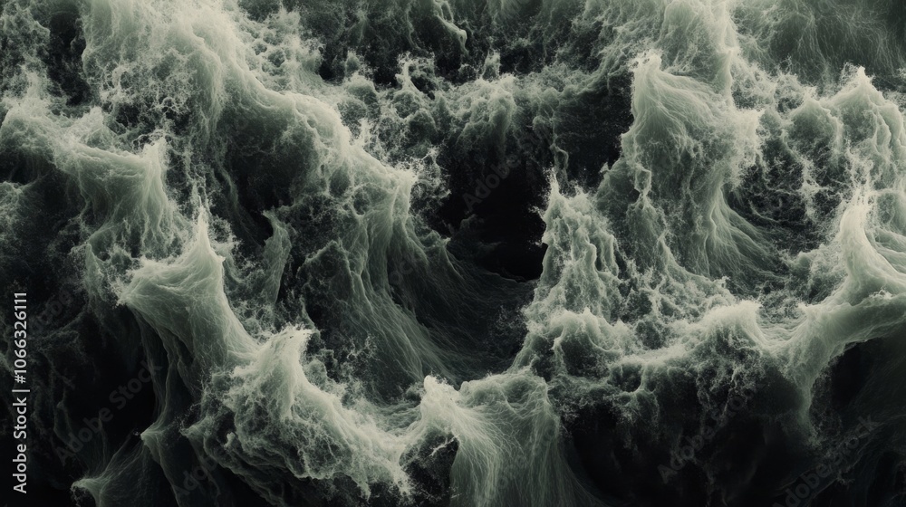 Abstract Swirling Green and White Liquid Pattern Abstract Swirling Green and White Liquid Pattern