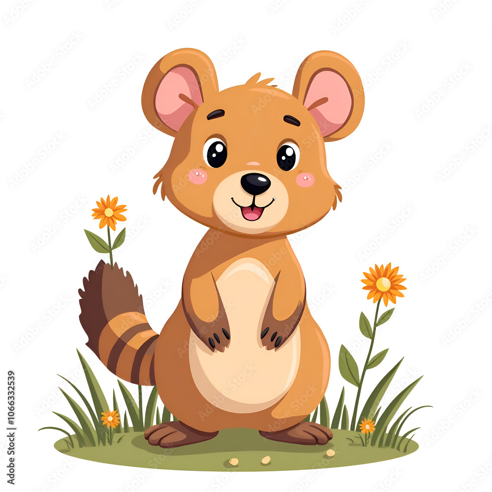Celebrate the joy of nature with our adorable cartoon critter , digital illustration of cartoon character design concept. Celebrate the joy of nature with our adorable cartoon critter , digital illustration of cartoon character design concept.