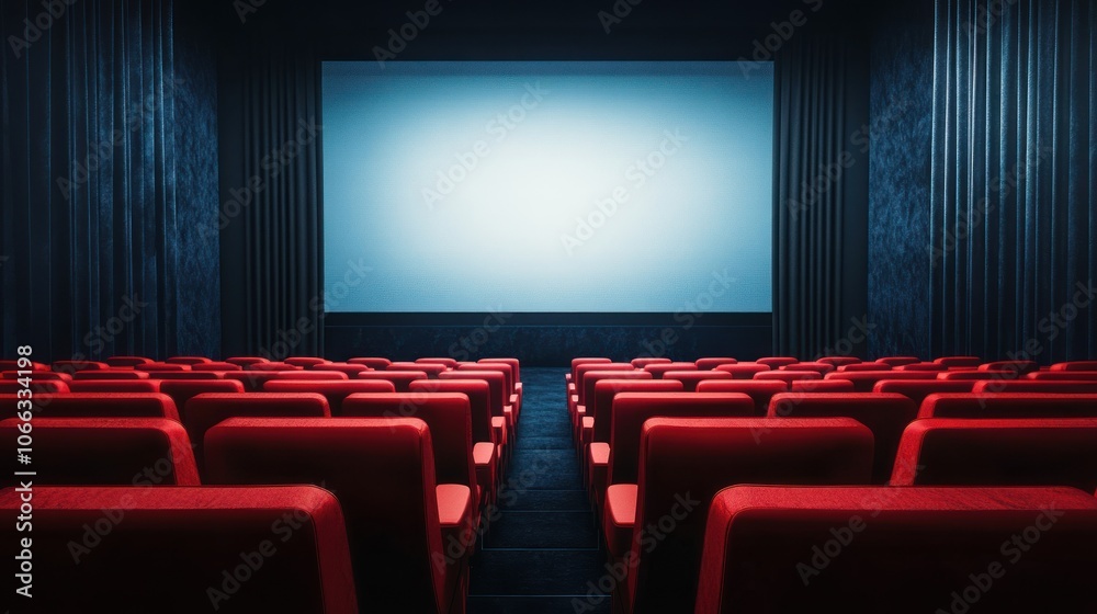 Fototapeta premium Empty Movie Theater Seats