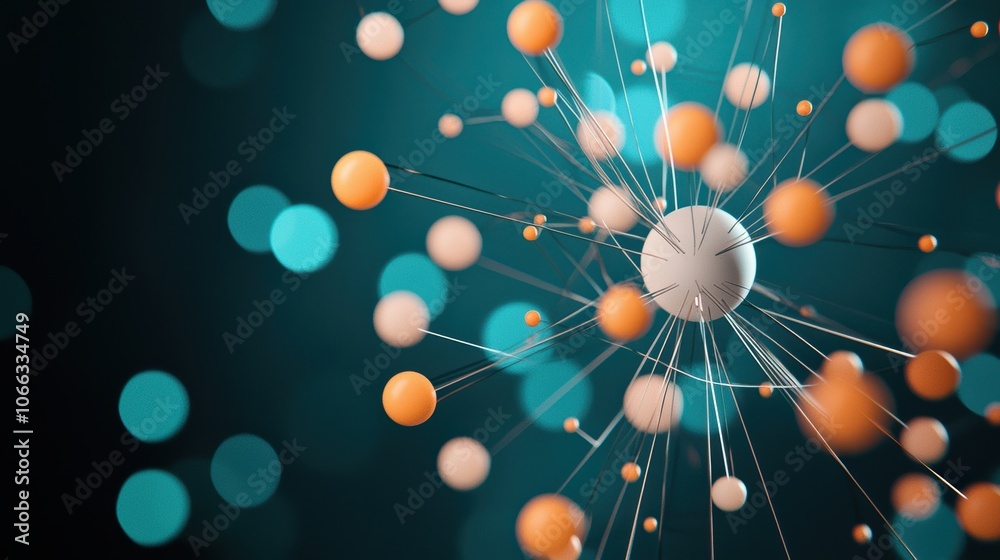 An abstract representation of data packets traveling through a secure ...