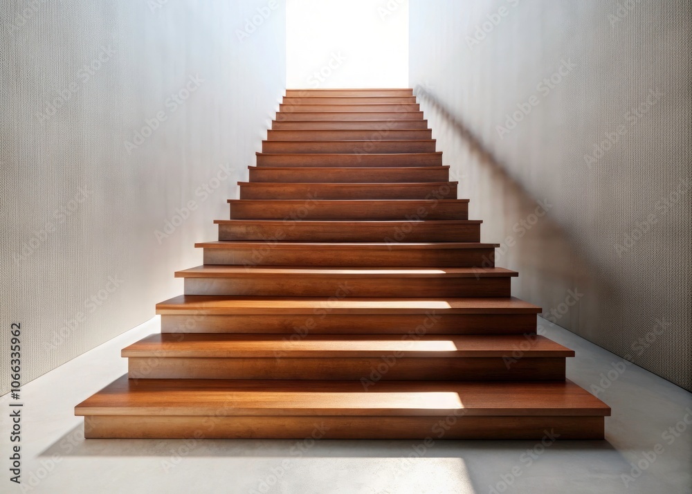 Brown Stairs on a Clear Surface - Elegant Design Element for Minimalist Aesthetic with Transparent Background for Versatile Applications Brown Stairs on a Clear Surface - Elegant Design Element for Minimalist Aesthetic with Transparent Background for Versatile Applications
