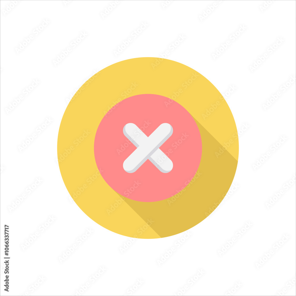 Fototapeta premium Cancel user interface dekstop icon