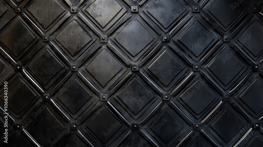 A textured black wall featuring a diamond pattern, suitable for backgrounds or design. A textured black wall featuring a diamond pattern, suitable for backgrounds or design.