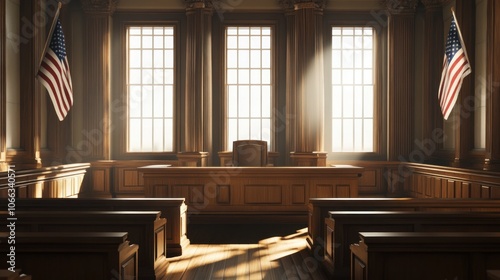 Wallpaper Mural Courtroom Interior With Sunlight Torontodigital.ca