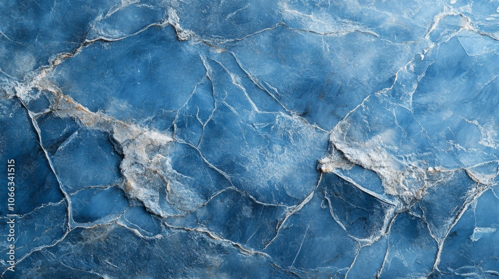 Close-up of a Deep Blue Marble Slab with White Veins Close-up of a Deep Blue Marble Slab with White Veins