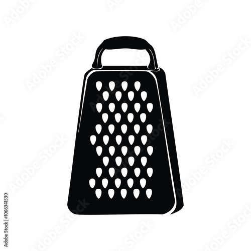 grater silhouette vector art illustration for kitchen and cooking tools
v