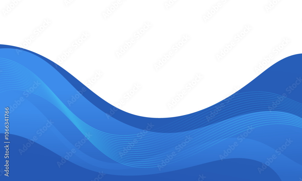 Abstract Blue Wave Background Design Template Abstract Blue Wave Background Design Template