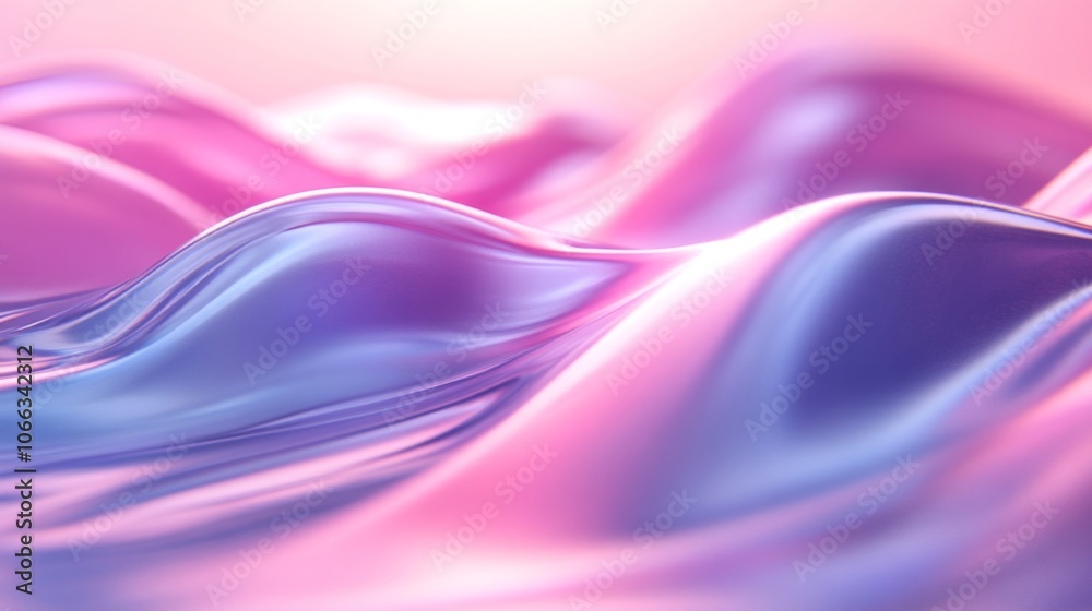 Abstract Pink and Blue Wavy Surface Abstract Pink and Blue Wavy Surface
