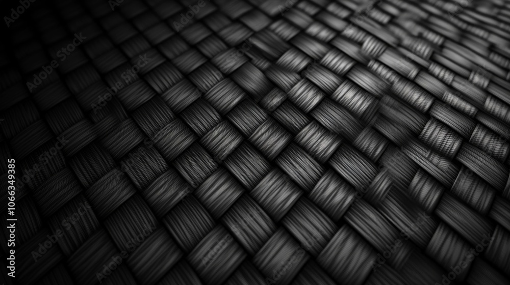 Black Interwoven Pattern of Wicker or Weave Black Interwoven Pattern of Wicker or Weave