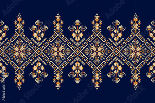 Geometric ethnic oriental pattern vector illustration	