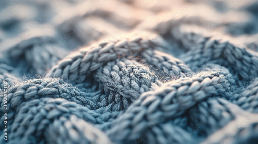 Close-up of a Detailed Grey Knit Fabric Texture Close-up of a Detailed Grey Knit Fabric Texture