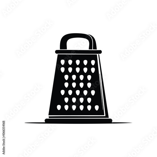 grater silhouette vector art illustration for kitchen and cooking tools
