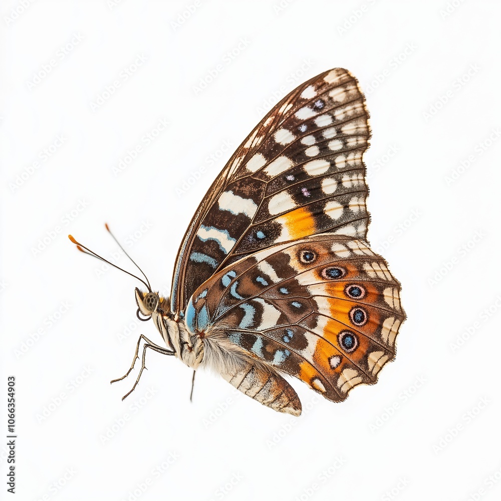 Fototapeta premium nice elegant butterfly with isolate white background