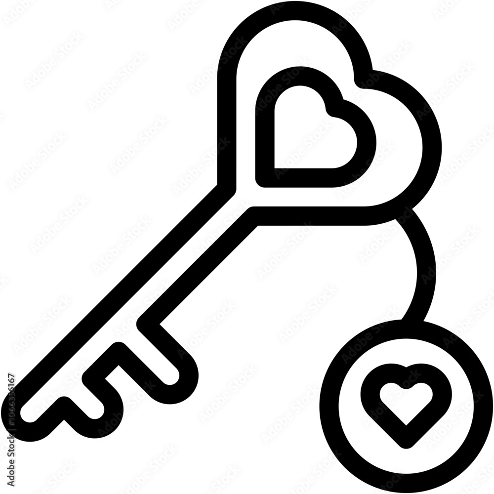 Vector Icon Key, Love And Romance, Valentines Day, Key Lock, Relationship Vector Icon Key, Love And Romance, Valentines Day, Key Lock, Relationship