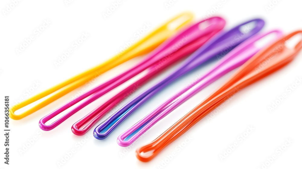 colorful paper clips isolated on white background colorful paper clips isolated on white background