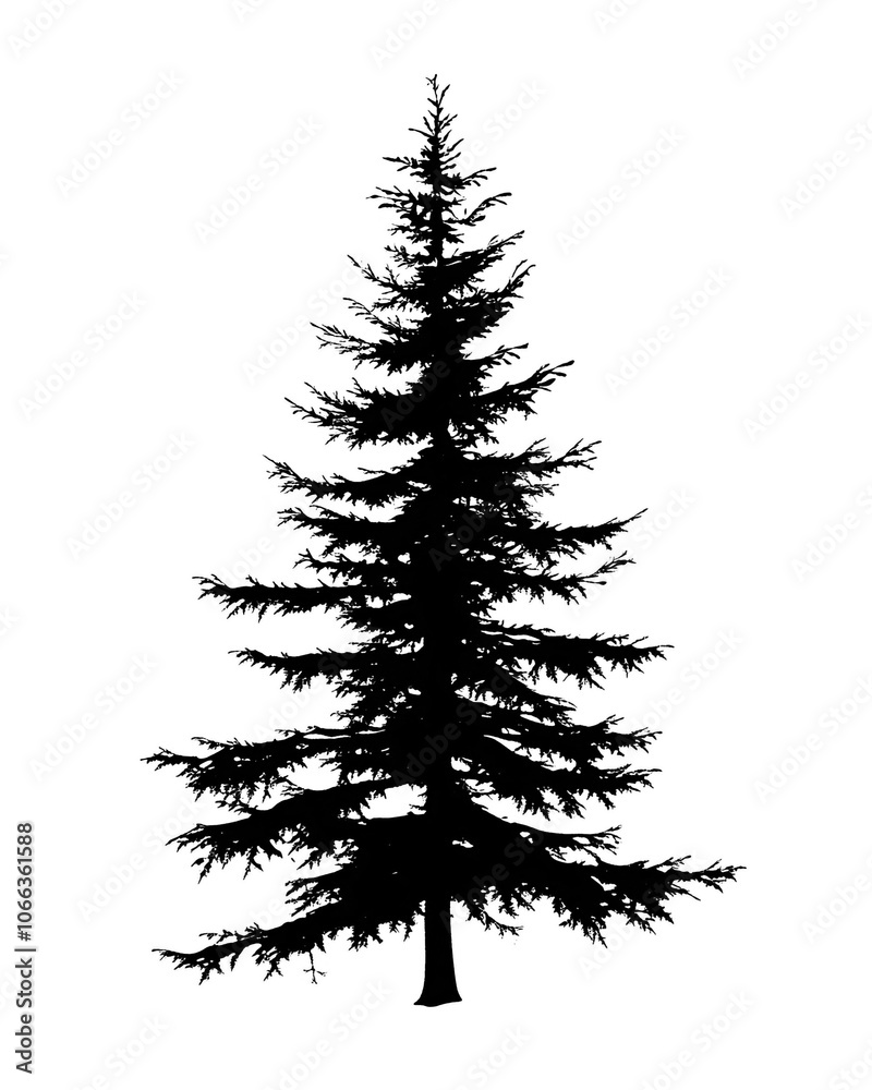 Christmas Tree Transparent Silhouette Christmas Tree Transparent Silhouette