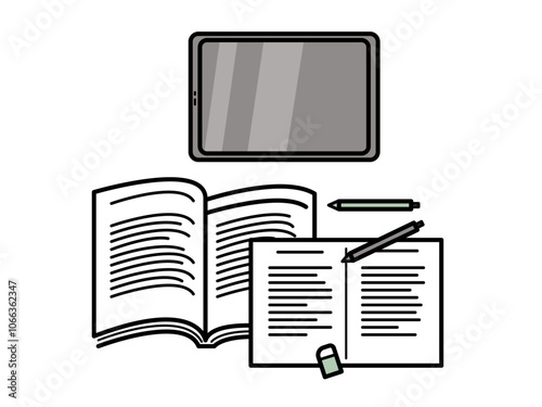 勉強をイメージしたイラスト