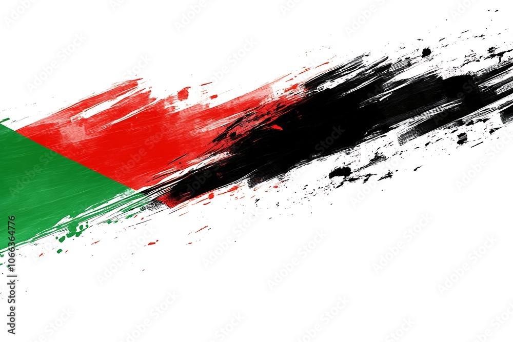 brush painted flag United Arab Emirates. Hand drawn style flag of United Arab Emirates brush painted flag United Arab Emirates. Hand drawn style flag of United Arab Emirates