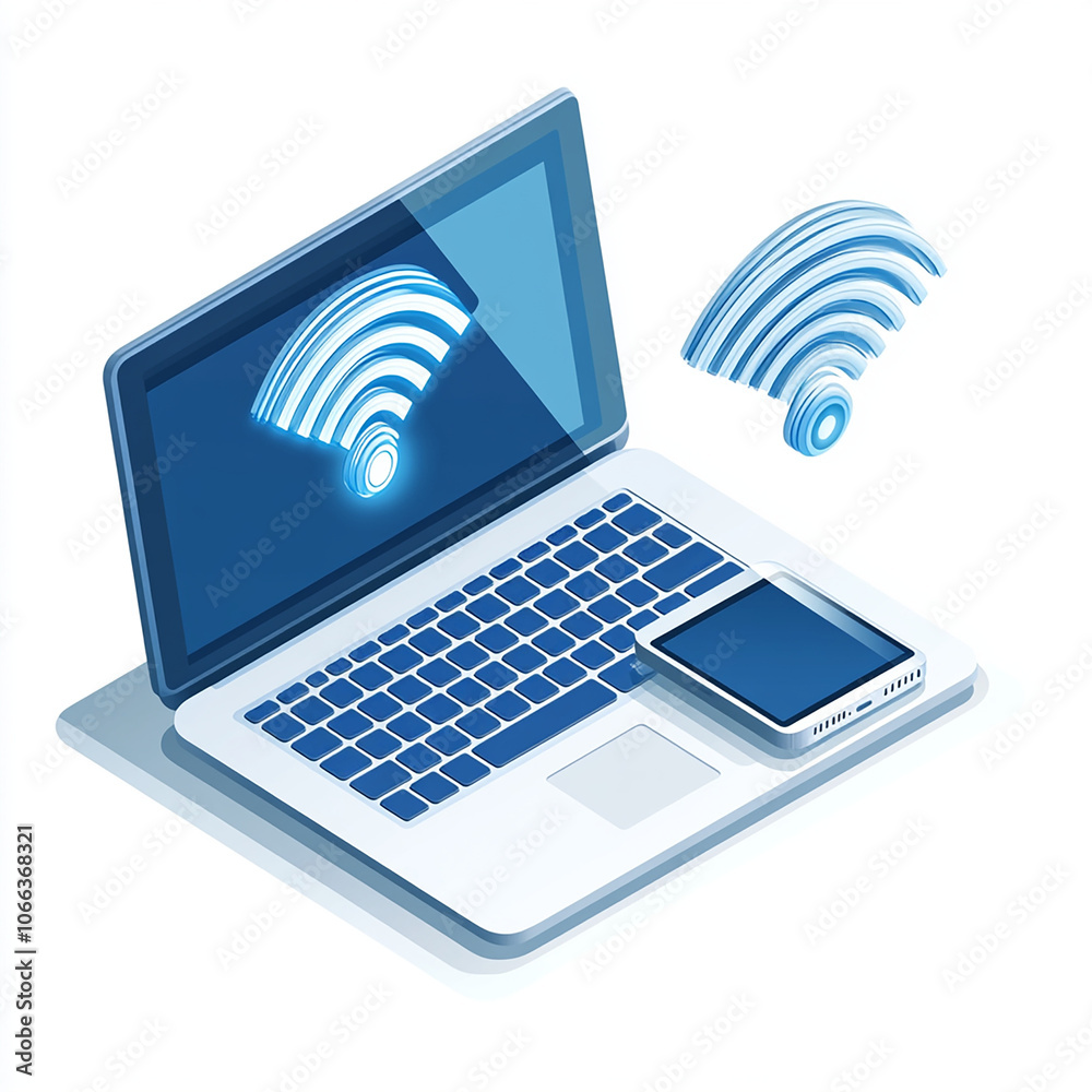 laptop with symbol laptop with symbol