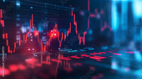 A 3D image showing a company's canceled stock order, highlighting the impact on their investment. photo