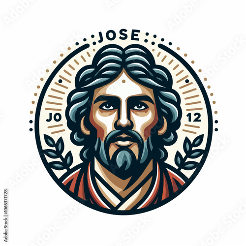 latin american macho jose logo illustrated