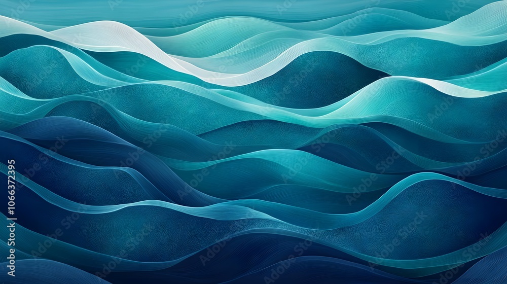 Abstract Blue Waves Background Abstract Blue Waves Background