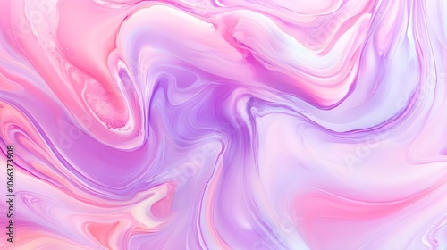 Abstract Pink Purple Swirls Background