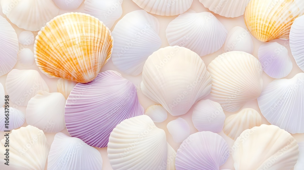 Seashell Pattern Background Seashell Pattern Background