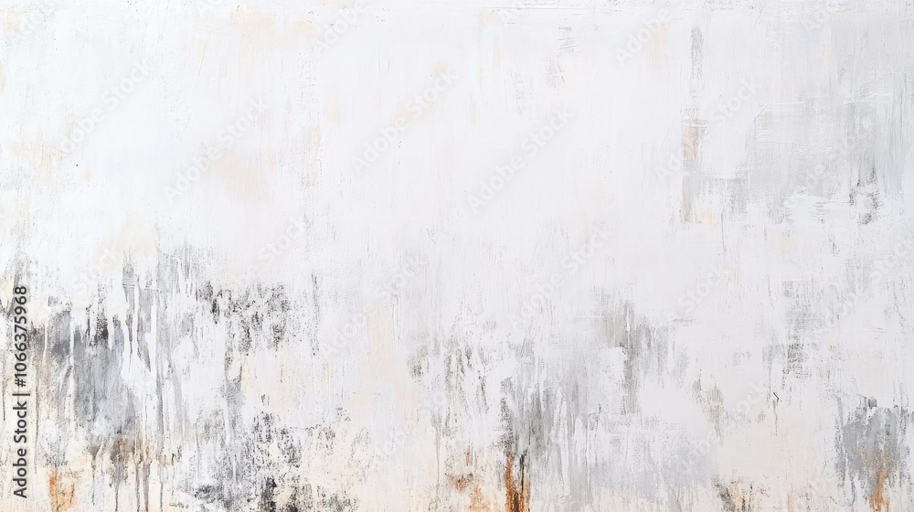 Obraz premium Rusty weathered white gray metal wall texture with space for text suitable for background panorama banners