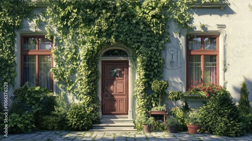 Kletterpflanzen am Einfamilienhaus