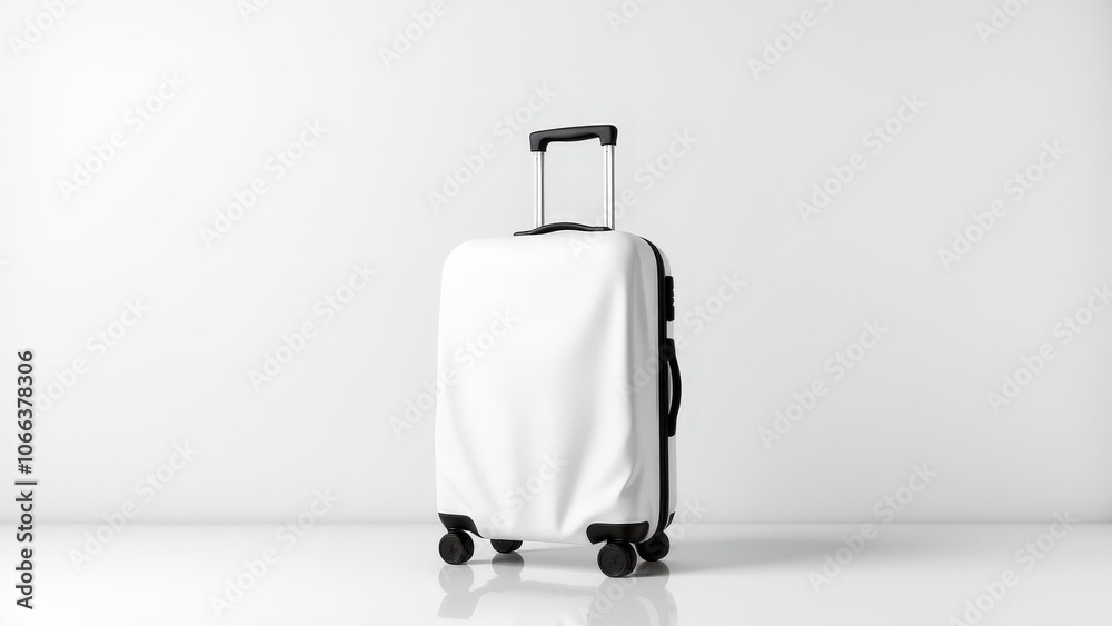 This luggage cover luggage protector mockup has a blank canvas for adding personalized designs.