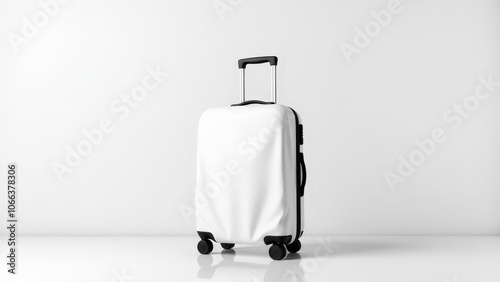 This luggage cover luggage protector mockup has a blank canvas for adding personalized designs.