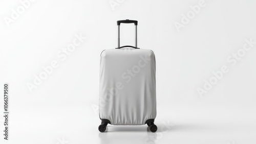 Versatile carry on luggage cover mockup, designed with a blank canvas for custom designs.