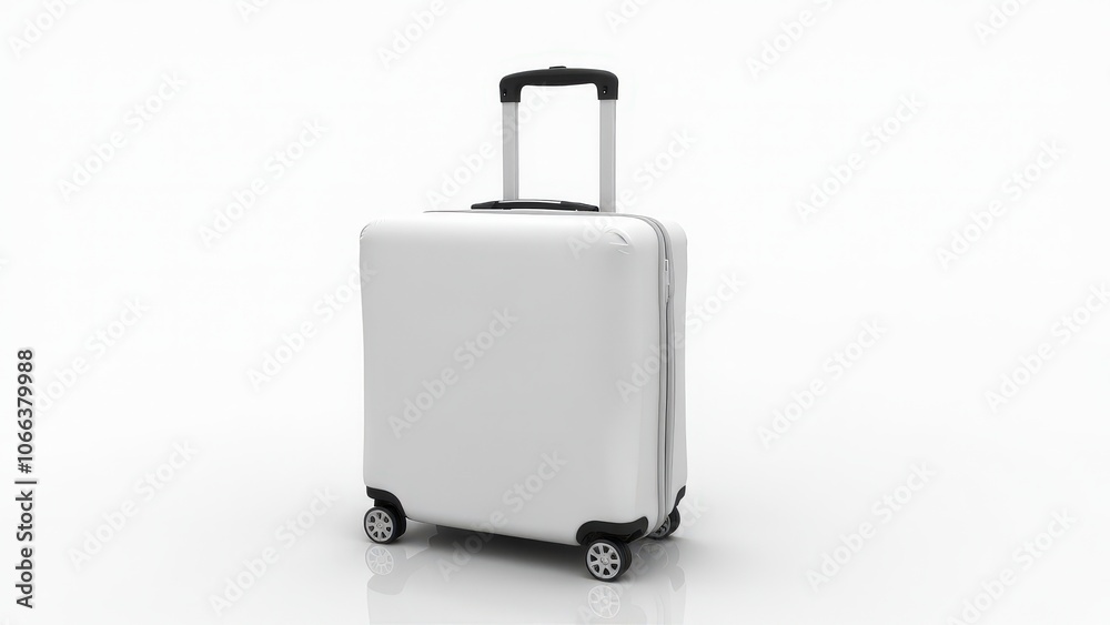 Realistic suitcase cover waterproof mockup, blank and ready for brand presentation on travel gear.