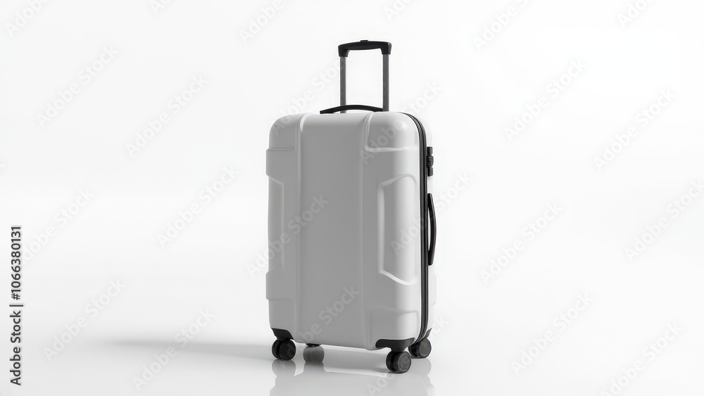 Elegant personalized suitcase cover mockup with blank surface, ready for branding or custom patterns. Elegant personalized suitcase cover mockup with blank surface, ready for branding or custom patterns.