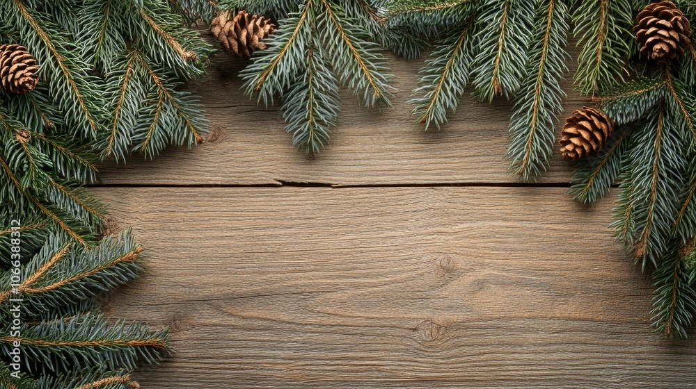 Wide panoramic banner featuring a wooden background with spruce fir board texture including tree edges and bark offering space for text Wide panoramic banner featuring a wooden background with spruce fir board texture including tree edges and bark offering space for text