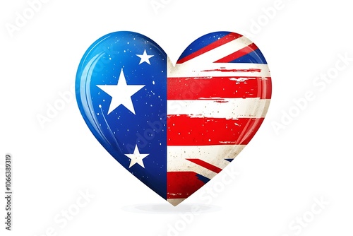 3d illustration. Heart shaped hole torn through paper, showing British flag Free Download 3d illustration. Heart shaped hole torn through paper, showing British flag - GFXLoad