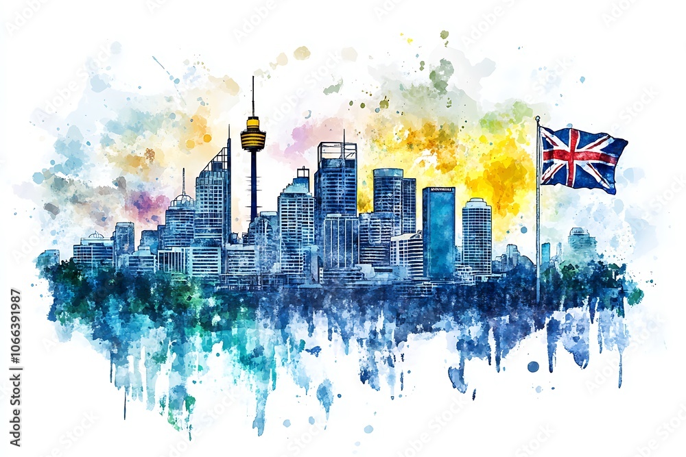 Fototapeta premium australia day celebration