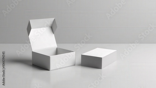 Elegant tarot cards mockup showcasing a blank card box with an open lid and stack of rounded cards, designed for easy customization.