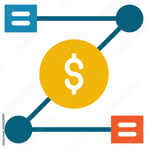 work flow business innovation plan flat style
