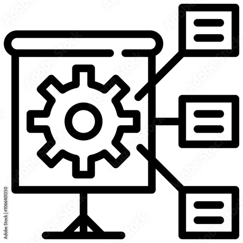 business plan innovation presentation work simple line