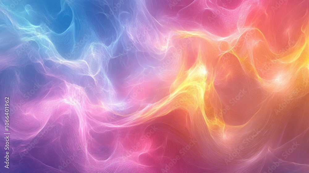 Fototapeta premium blue, pink, purple and yellow abstract gradient background for social media wallpaper and festive background like Christmas and Valentine.