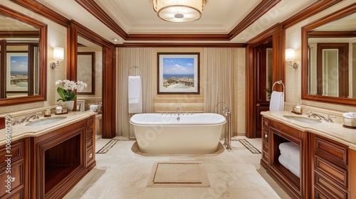 Luxurious High-End Hotel Bathroom Interior Design