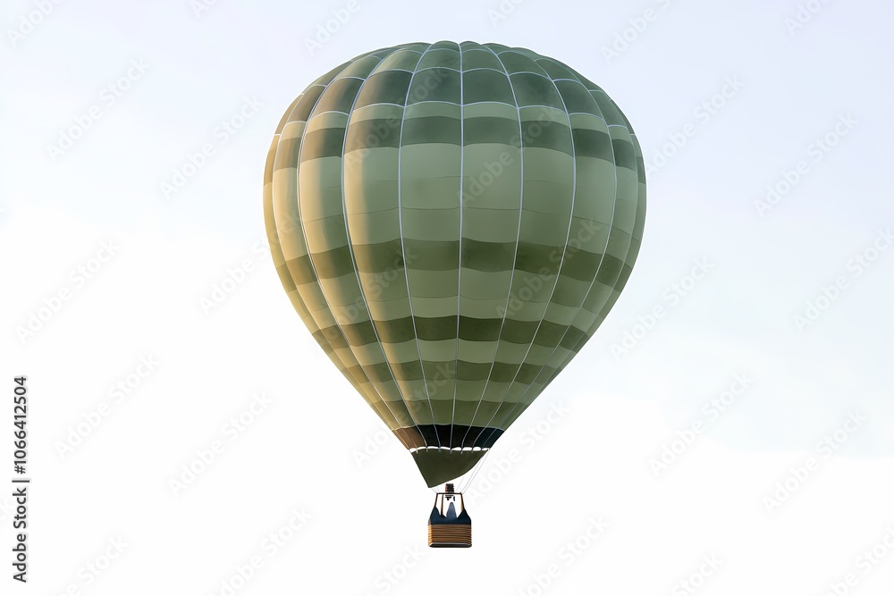 Naklejka premium Colorful Hot Air Balloon Floating in Clear Sky