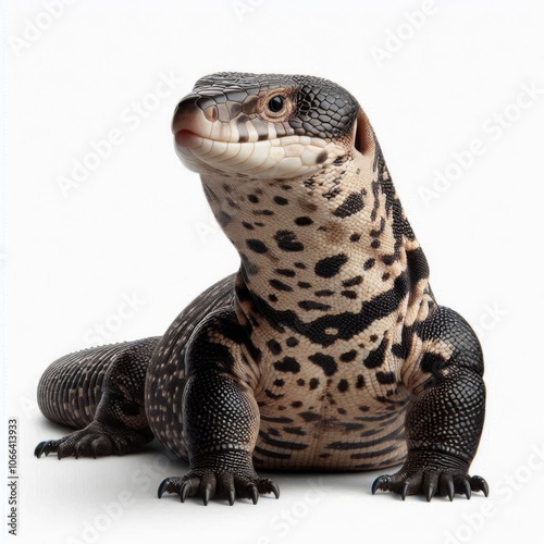 Ackie Monitor, isolated on a white background 1 photo